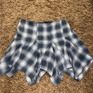 Free People Small Xia Plaid Mini Skirt